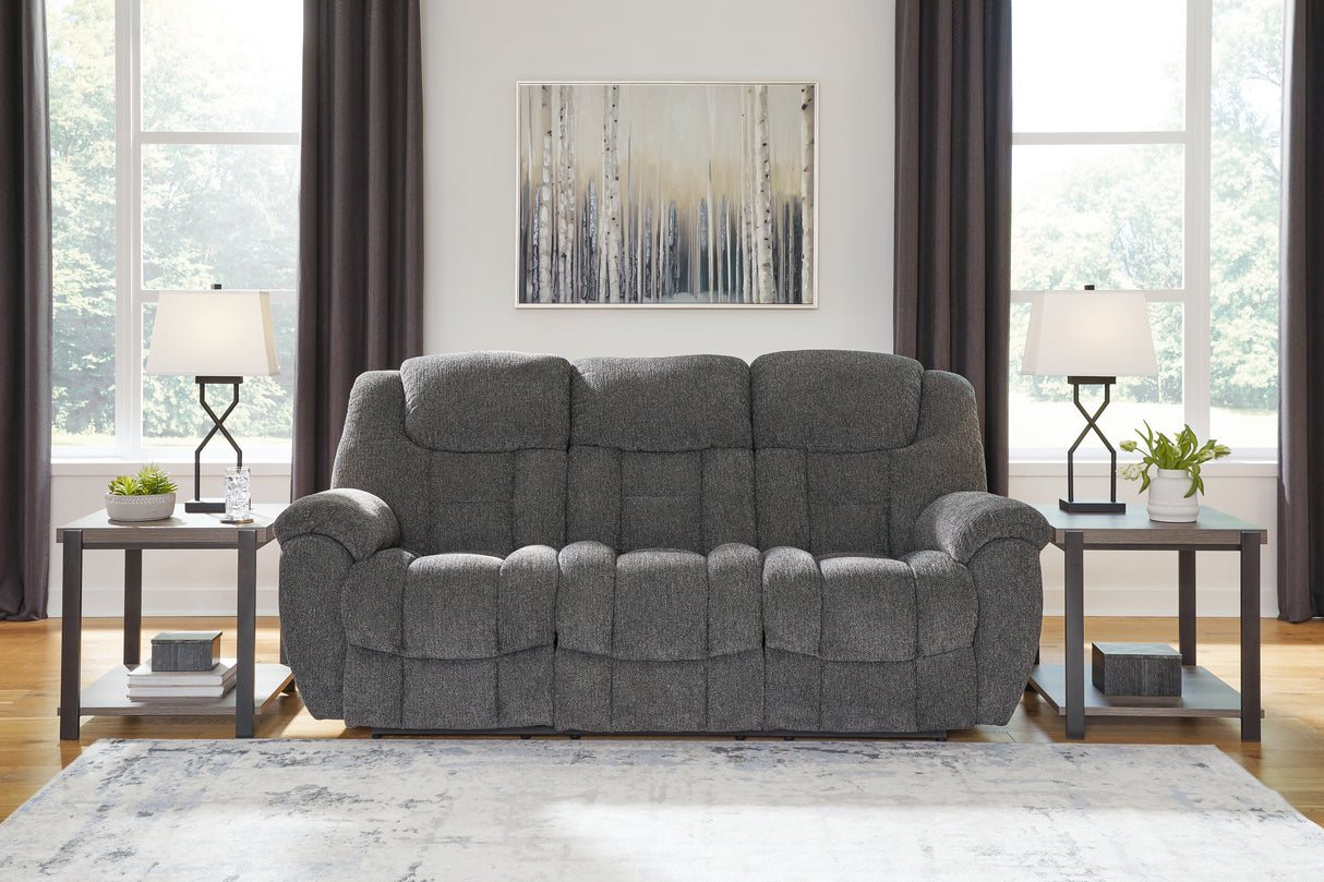 Furniture City - MS - Ashley Furniture - Foreside Living Room - Reclining Sofa / Charcoal - 3810488