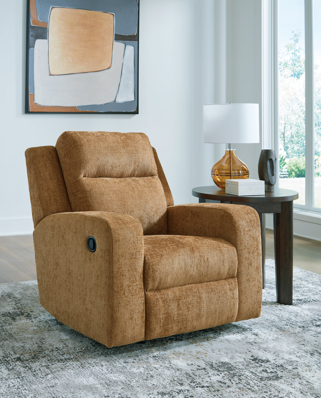 Furniture City - MS - Ashley Furniture - Kanlow Living Room - Rocker Recliner / Honey - 3860525