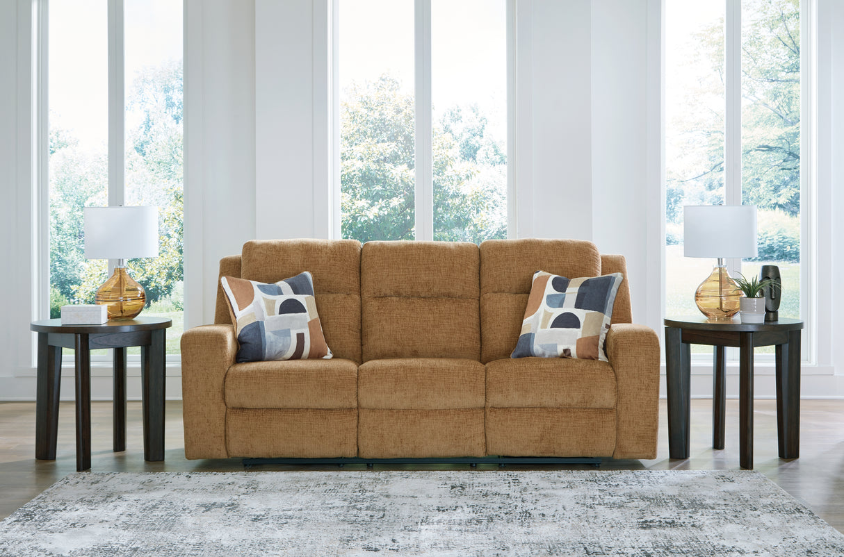 Furniture City - MS - Ashley Furniture - Kanlow Living Room - Reclining Sofa / Honey - 3860588