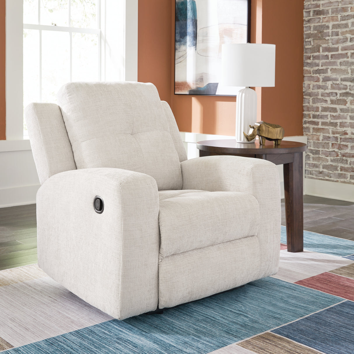 Furniture City - MS - Ashley Furniture - Danum Living Room - Zero Wall Recliner / Stone - 3880529