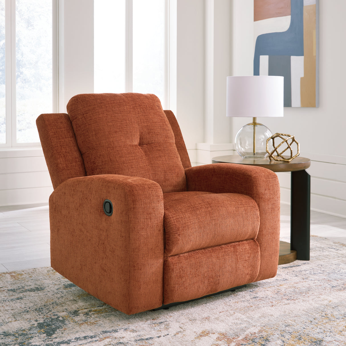 Furniture City - MS - Ashley Furniture - Danum Living Room - Zero Wall Recliner / Spice - 3880729