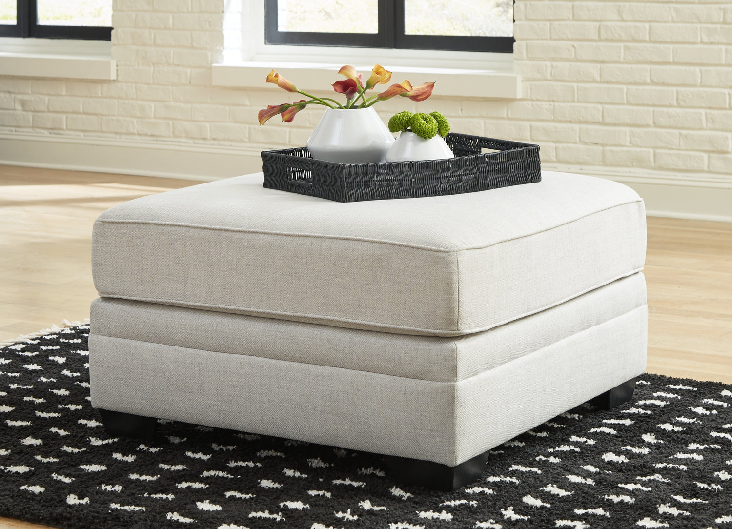 Furniture City - MS - Ashley Furniture - Huntsworth Living Room - Oversized Accent Ottoman / Dove Gray - 3970208