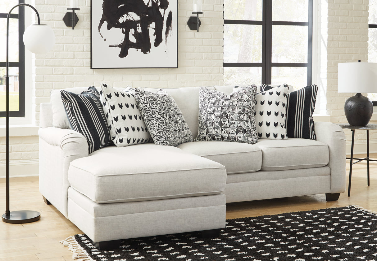 Furniture City - MS - Ashley Furniture - Huntsworth Sectional - RAF 2-Piece Sectional with Chaise / Dove Gray - 39702S1
