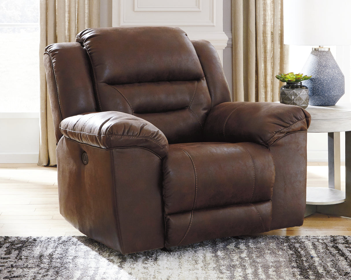Furniture City - MS - Ashley Furniture - Stoneland Living Room - Power Rocker Recliner / Chocolate - 3990498