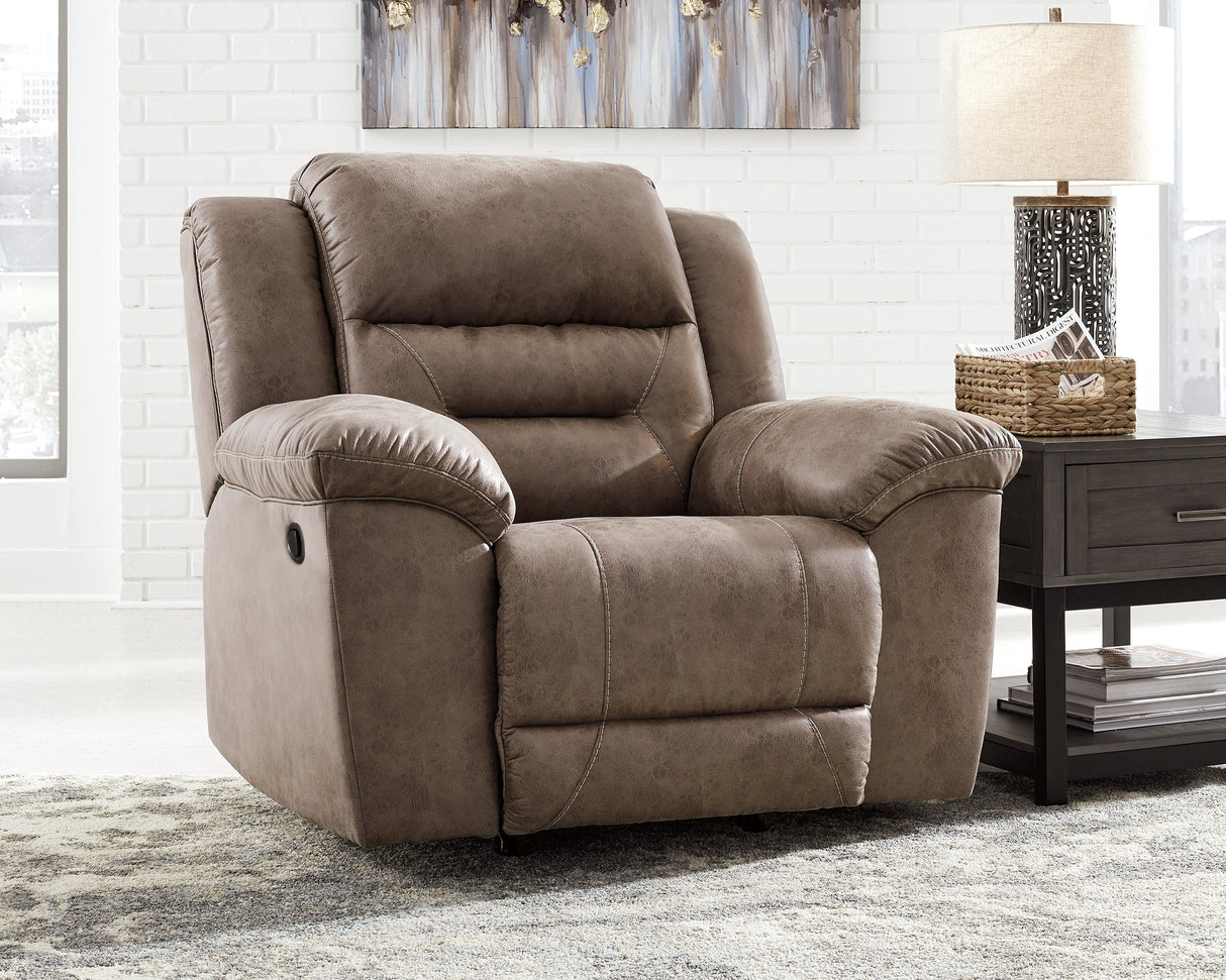 Furniture City - MS - Ashley Furniture - Stoneland Living Room - Rocker Recliner / Fossil - 3990525