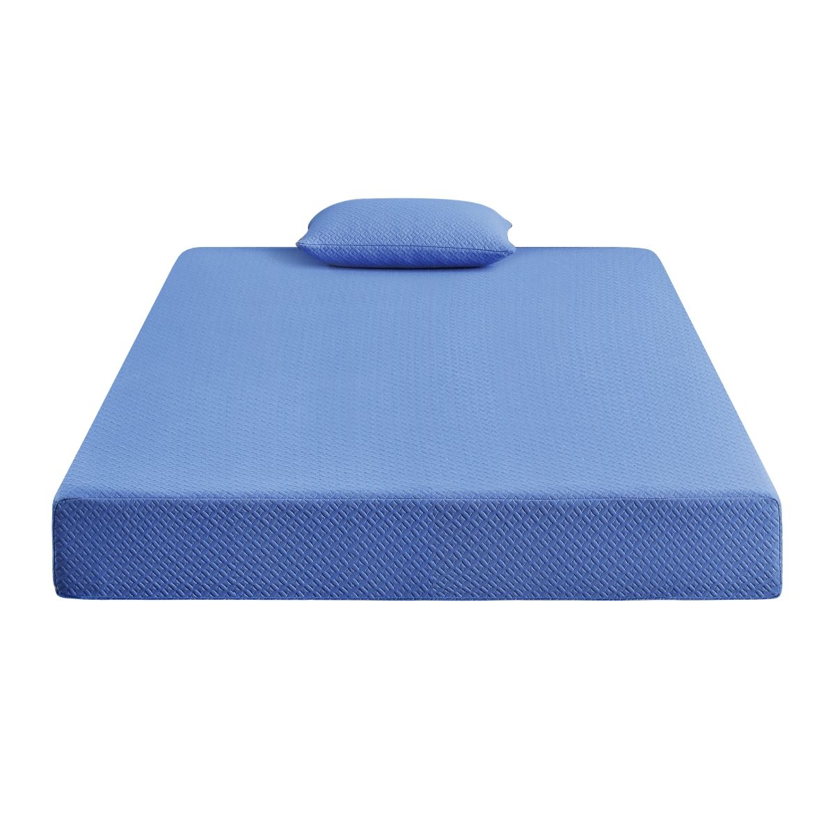 Leo - 7" Gel Infused Memory Foam Mattress And Pillow Set