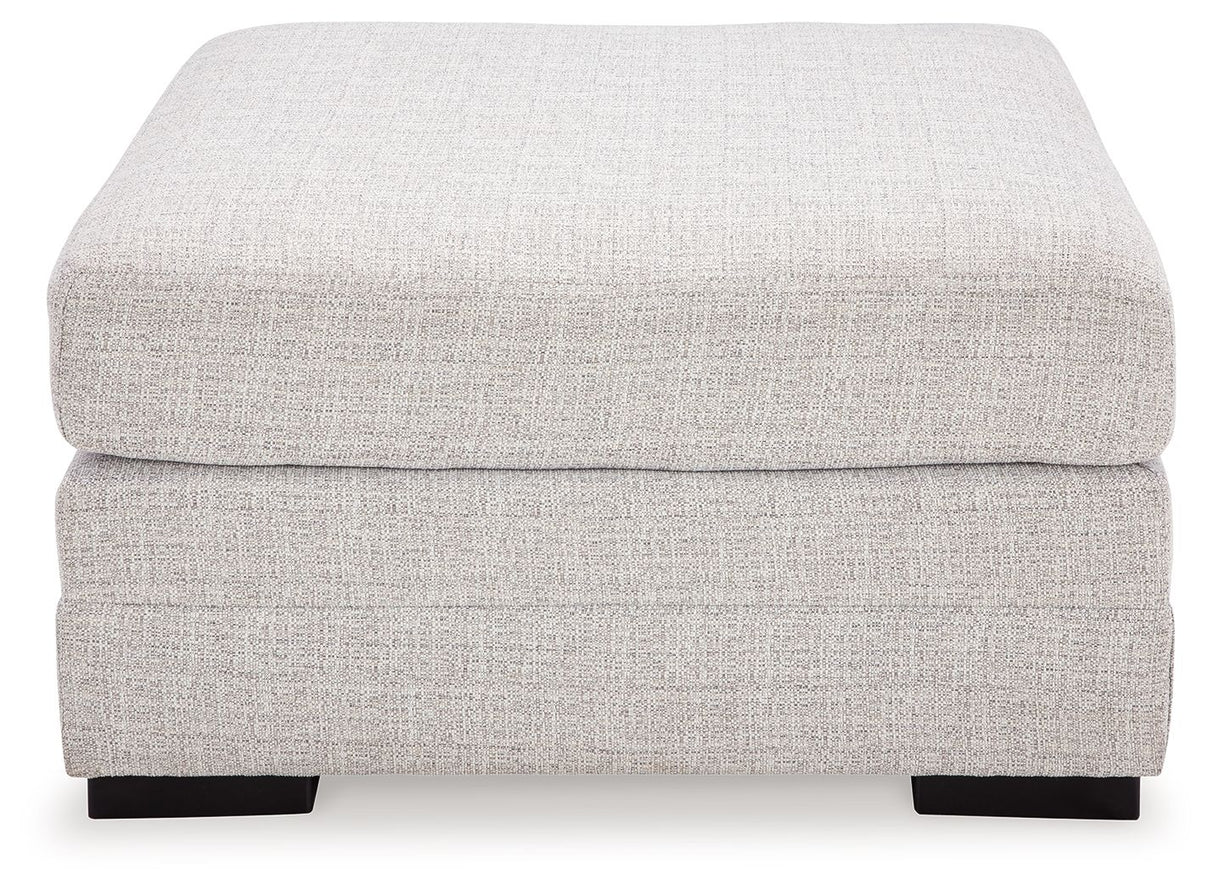 Koralynn - Oversized Accent Ottoman - Stone