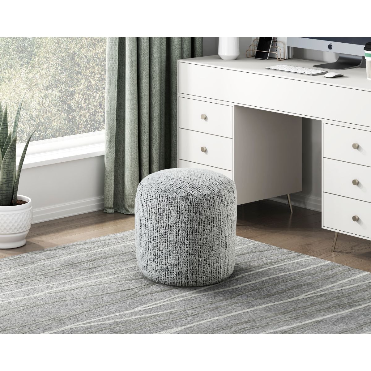 Easley - Aiken Pouf - Multicolor