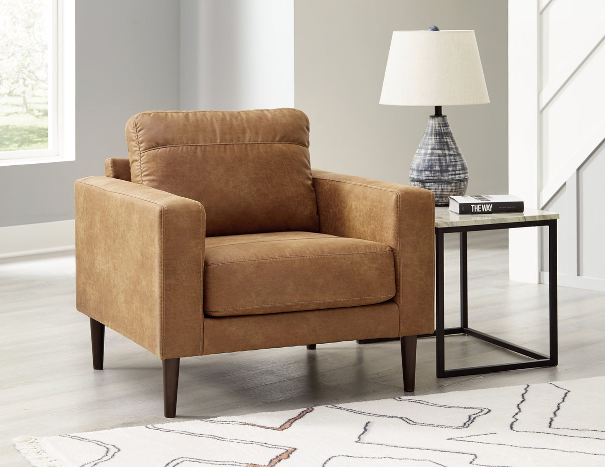 Furniture City - MS - Ashley Furniture - Telora Living Room - Chair / Caramel - 4100220