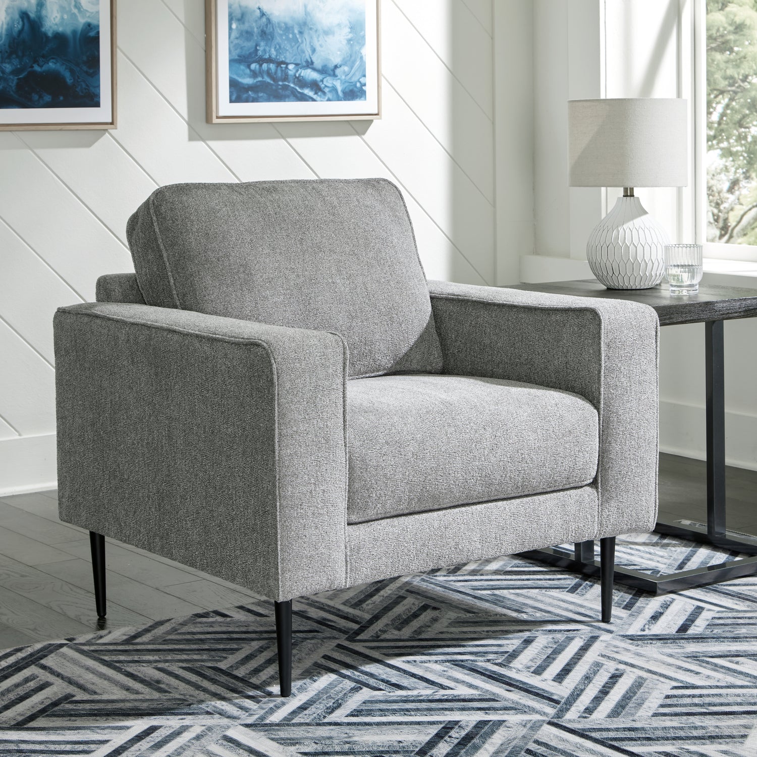 Furniture City - MS - Ashley Furniture - Hazela Living Room - Chair / Charcoal - 4110220