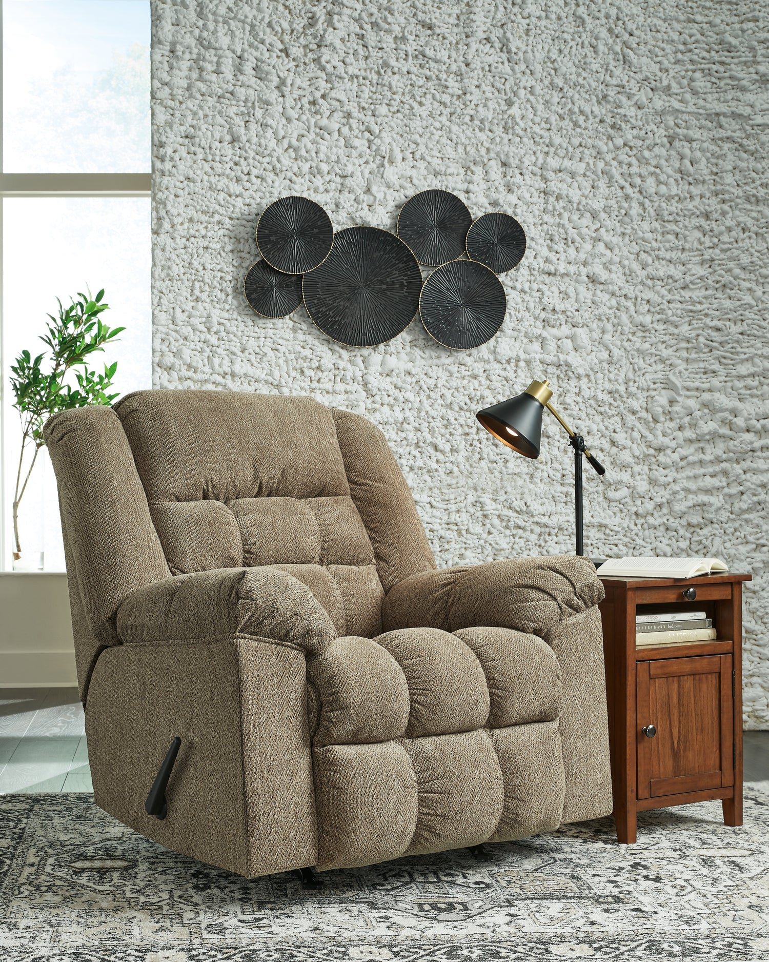 Furniture City - MS - Ashley Furniture - Kegler Living Room - Rocker Recliner / Briar - 4450525