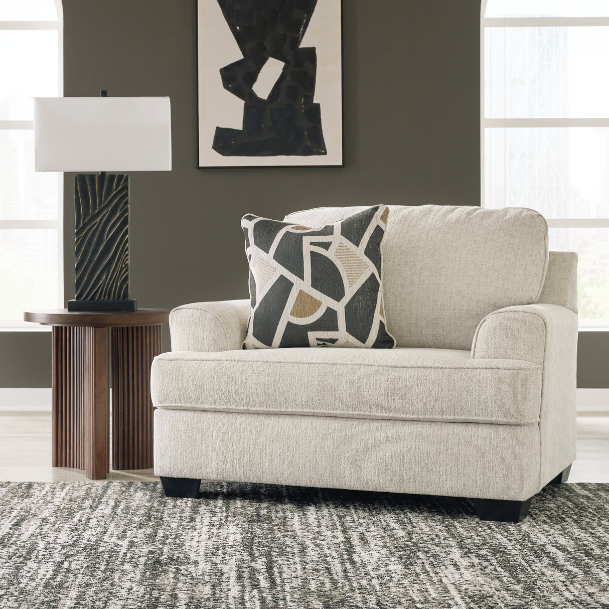 Furniture City - MS - Ashley Furniture - Heartcort Living Room - Chair and a Half / Quartz - 4460423
