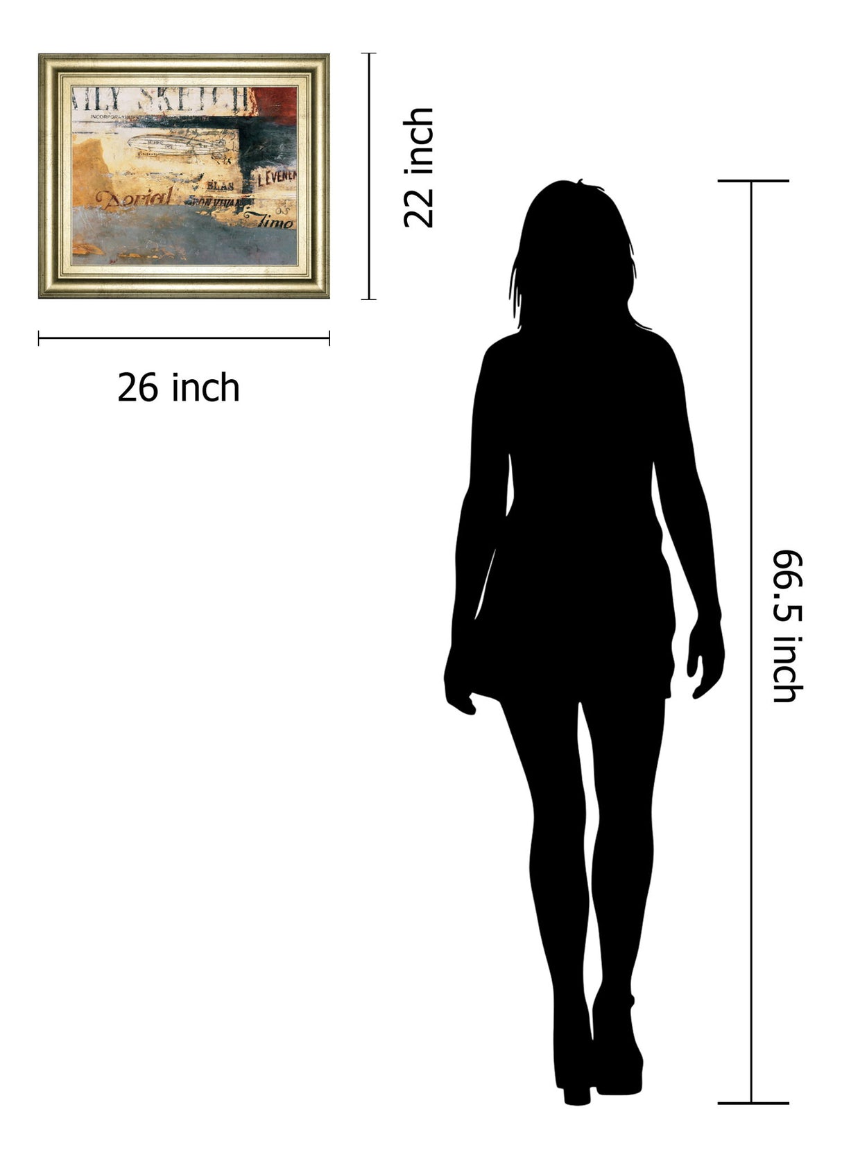 Zeppelin By Aliaga, C. - Framed Print Wall Art - Dark Gray