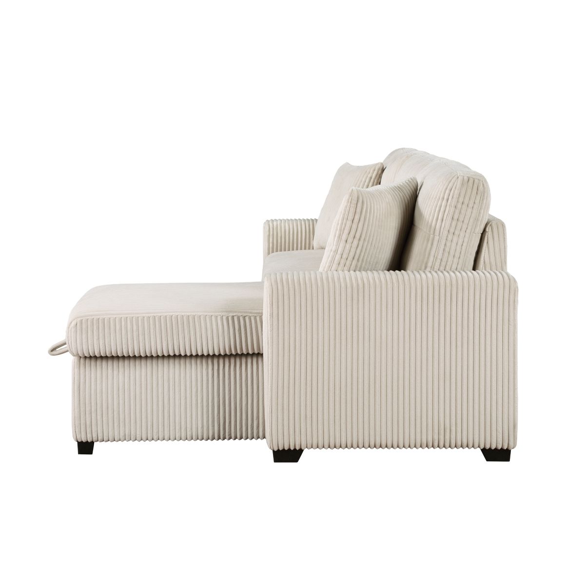 Rhett - 3 Piece Reversible Sectional With Pull-Out Bed And Hidden Storage