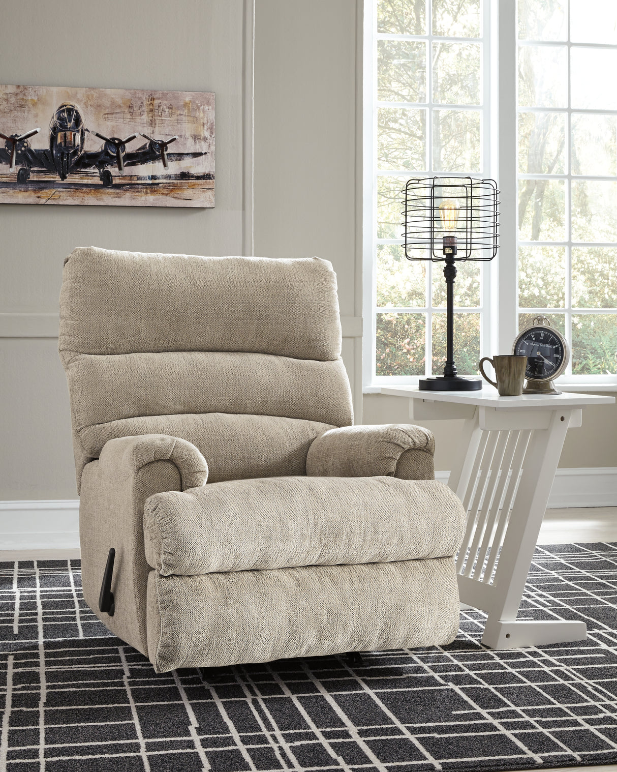 Furniture City - MS - Ashley Furniture - Man Fort Living Room - Rocker Recliner / Dusk - 4660425