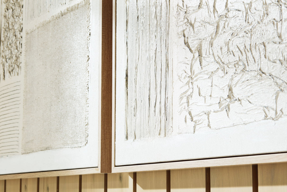 Andorfield - Wall Art Set (Set of 2) - Beige / Black / White