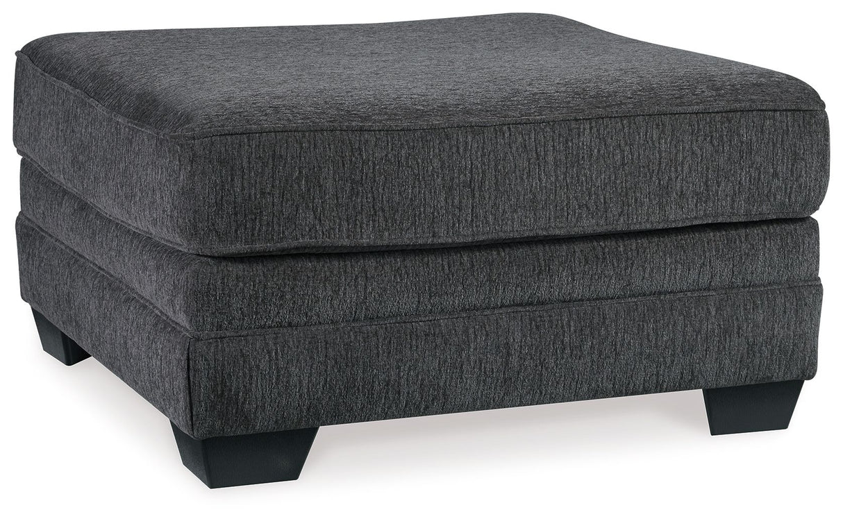 Tracling - Oversized Accent Ottoman - Slate