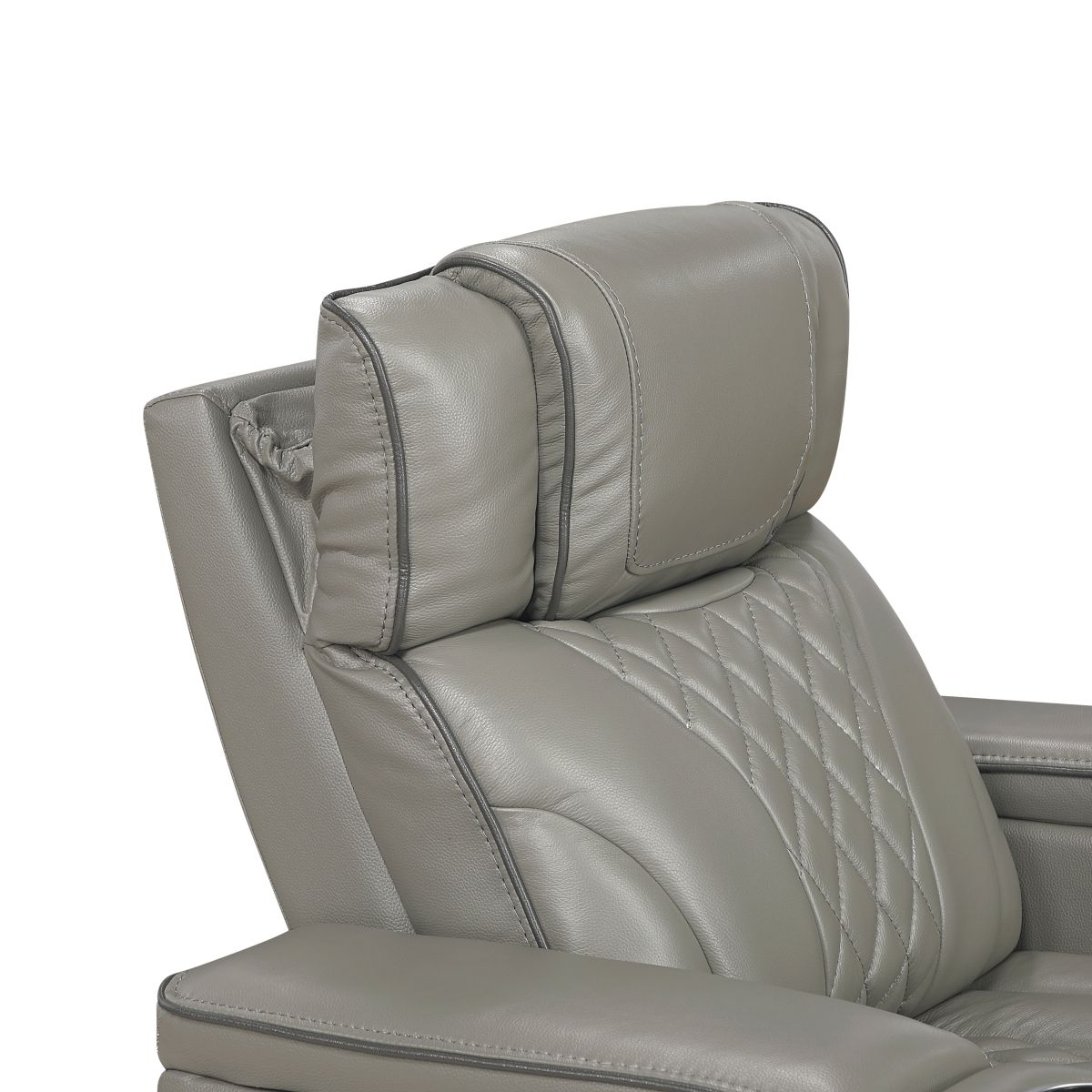 Apex - Power Double Reclining Sofa With Center Drop-Down Cup Holders, Power Headrests, Storage Arms With Cup Holders, Reading Lights, Wireless Charger, Air Massage And Heat, LED Lighting And Charging Ports