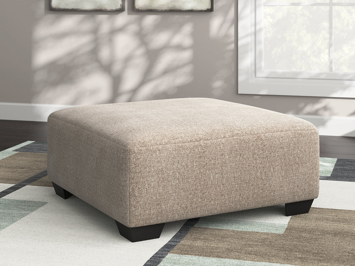Furniture City - MS - Ashley Furniture - Newellen Living Room - Oversized Accent Ottoman / Hemp - 4840408