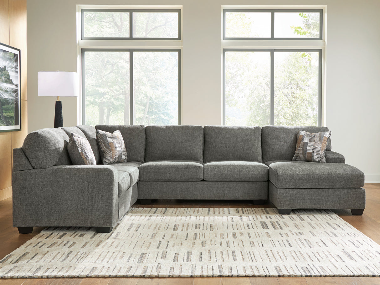 Furniture City - MS - Ashley Furniture - Revenna Sectional - LAF 3-Piece Sleeper Sectional with Chaise / Greystone - PC48405S6