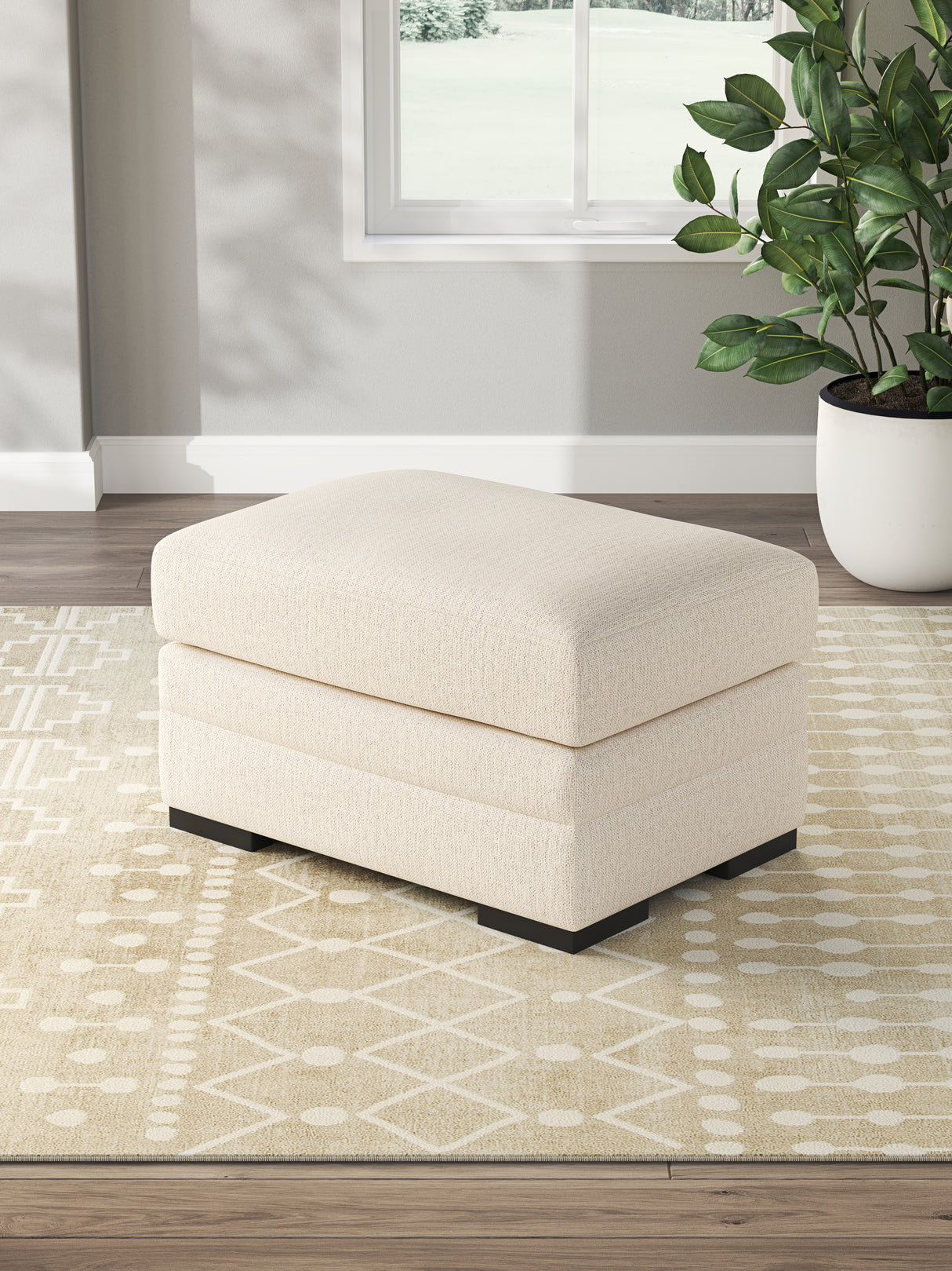 Furniture City - MS - Ashley Furniture - Lango Living Room - Ottoman / Jute - 4860214