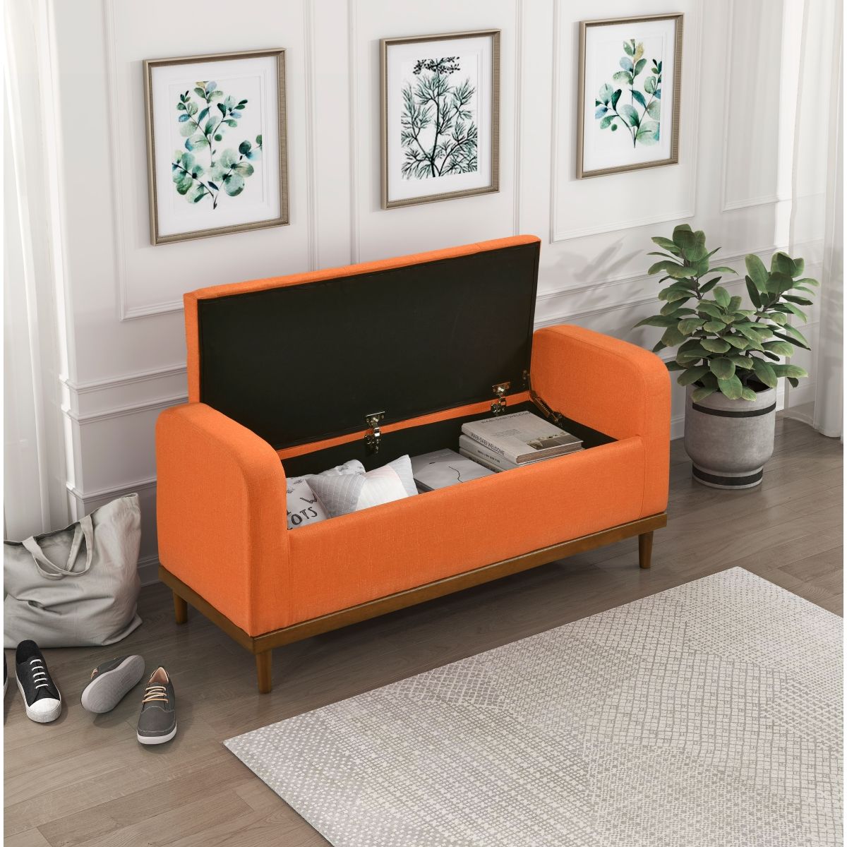 Brigitte - Lift Top Storage Bench