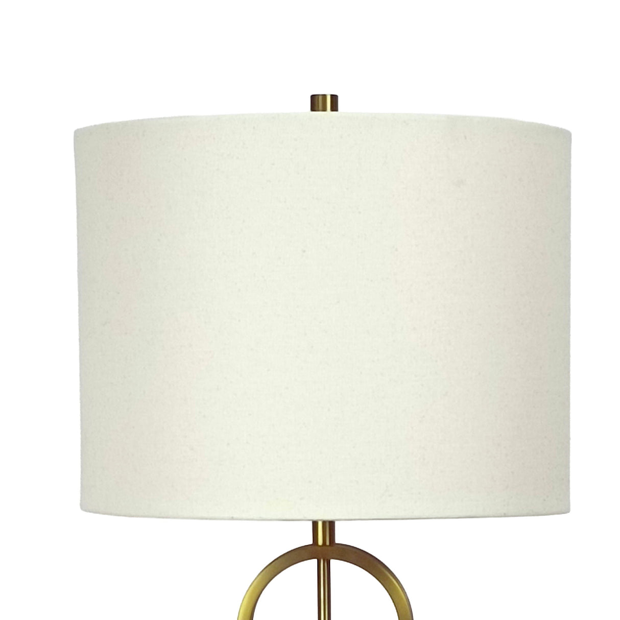 "Marble Harmony" Metal Table Lamp On Marble Base (Set of 2) - Green Marble / Matte Golden Bronze