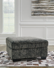 Furniture City - MS - Ashley Furniture - Lonoke Living Room - Oversized Accent Ottoman / Gunmetal - 5050408