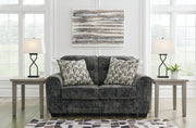 Furniture City - MS - Ashley Furniture - Lonoke Living Room - Chair and a Half / Gunmetal - 5050423
