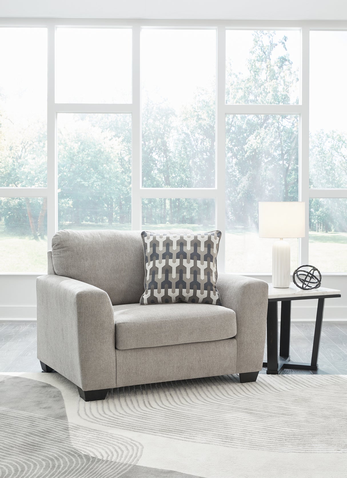 Furniture City - MS - Ashley Furniture - Avenal Park Living Room - Chair and a Half / Flannel - 5080523