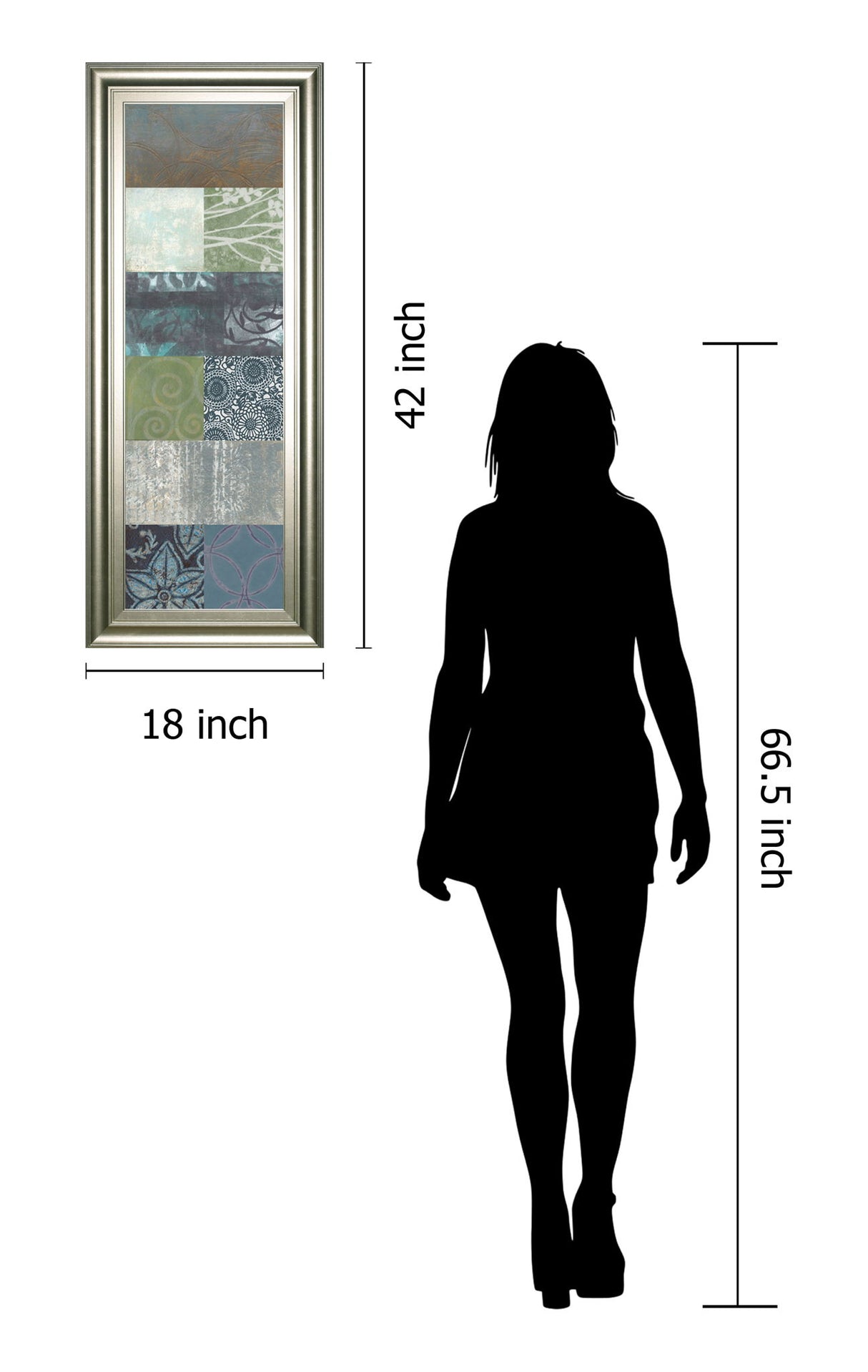 Zen Panel Il By Vision Studio - Framed Print Wall Art - Dark Gray