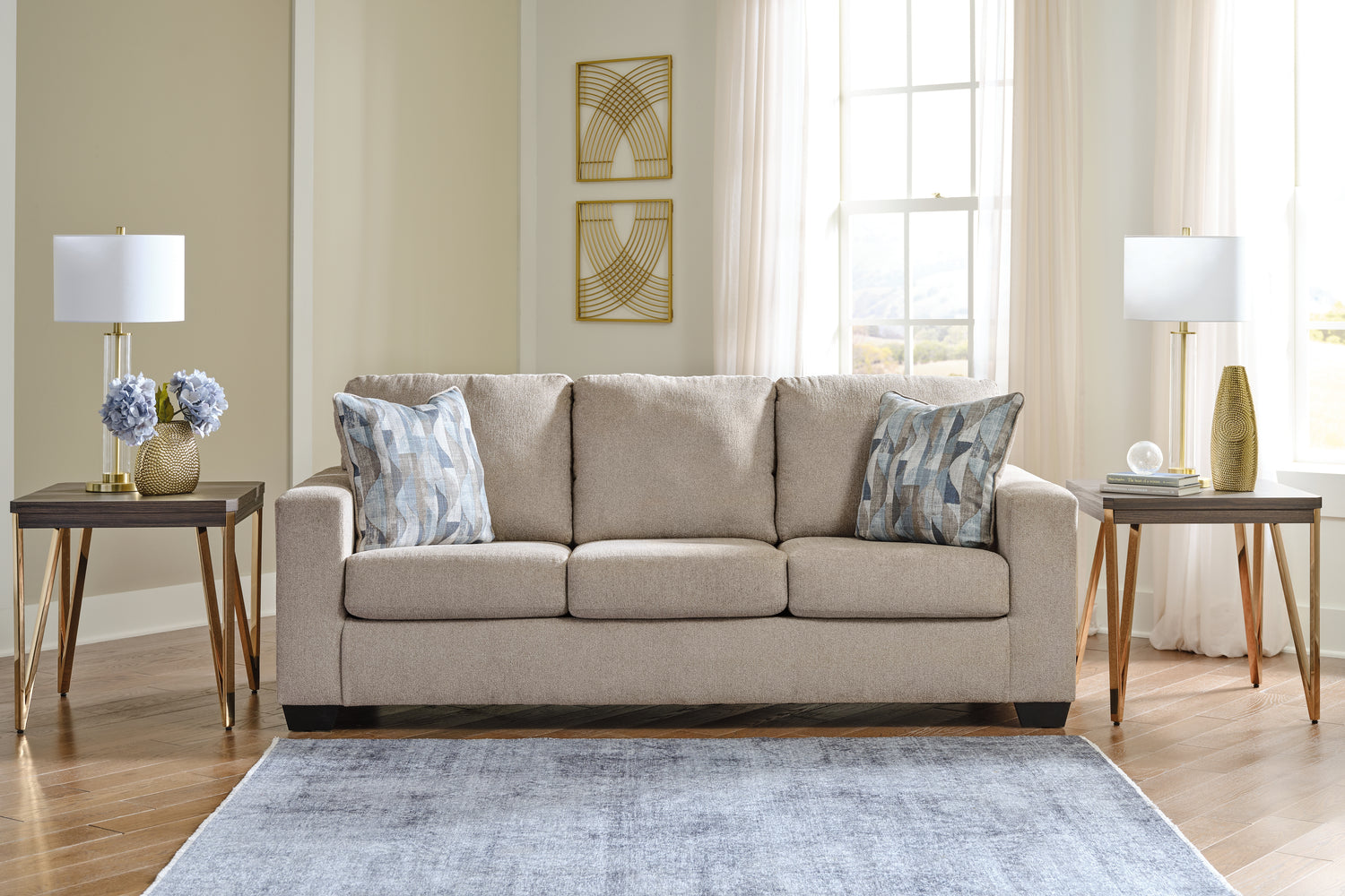 Furniture City - MS - Ashley Furniture - Deltona Living Room - Sofa / Parchment - 5120438