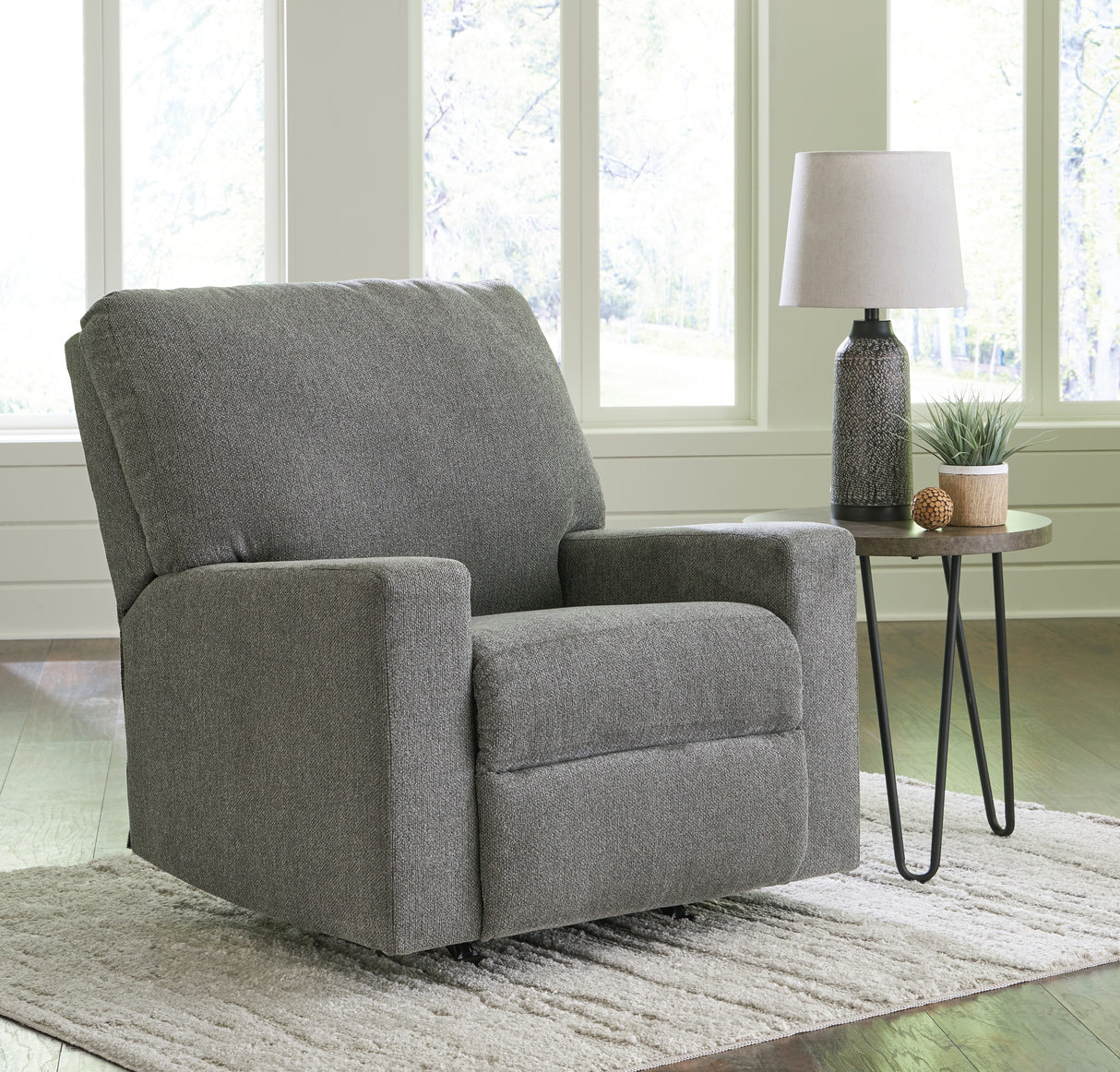 Furniture City - MS - Ashley Furniture - Deltona Living Room - Rocker Recliner / Graphite - 5120525