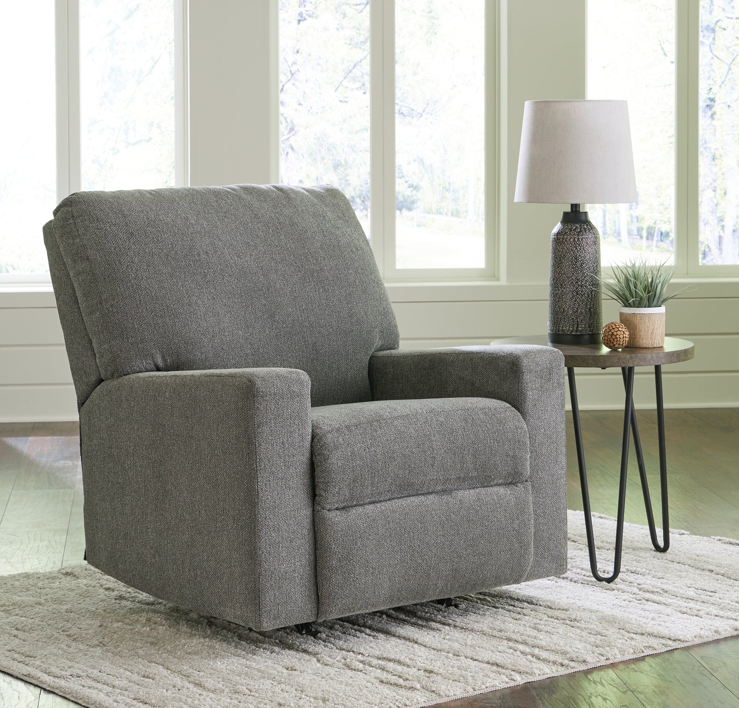Furniture City - MS - Ashley Furniture - Deltona Living Room - Rocker Recliner / Graphite - 5120525