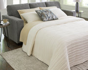 Furniture City - MS - Ashley Furniture - Deltona Living Room - Queen Sofa Sleeper / Graphite - 5120539