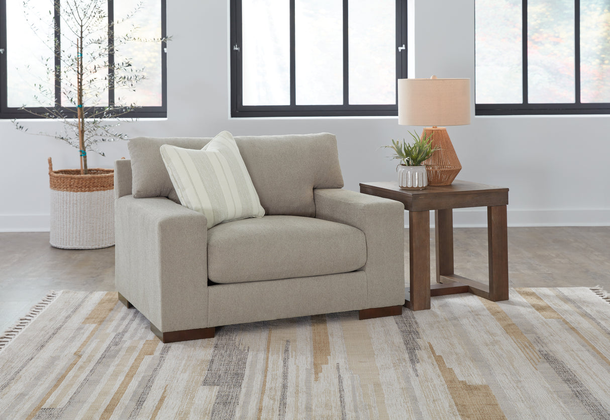 Furniture City - MS - Ashley Furniture - Maggie Living Room - Chair and a Half / Flax - 5200423