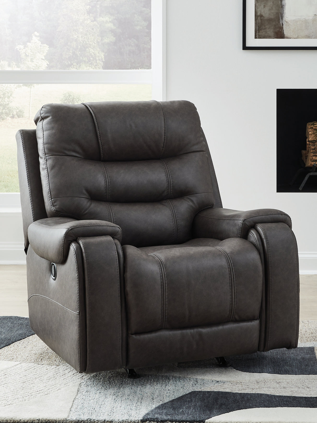 Furniture City - MS - Ashley Furniture - Femley Living Room - Rocker Recliner / Smoke - PC5330625