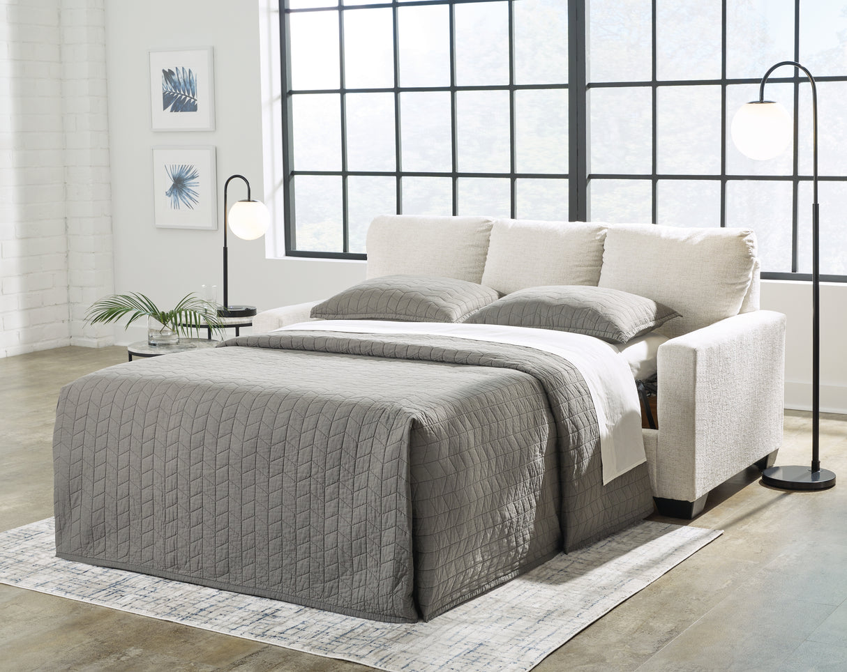 Furniture City - MS - Ashley Furniture - Rannis Living Room - Full Sofa Sleeper / Snow - 5360336