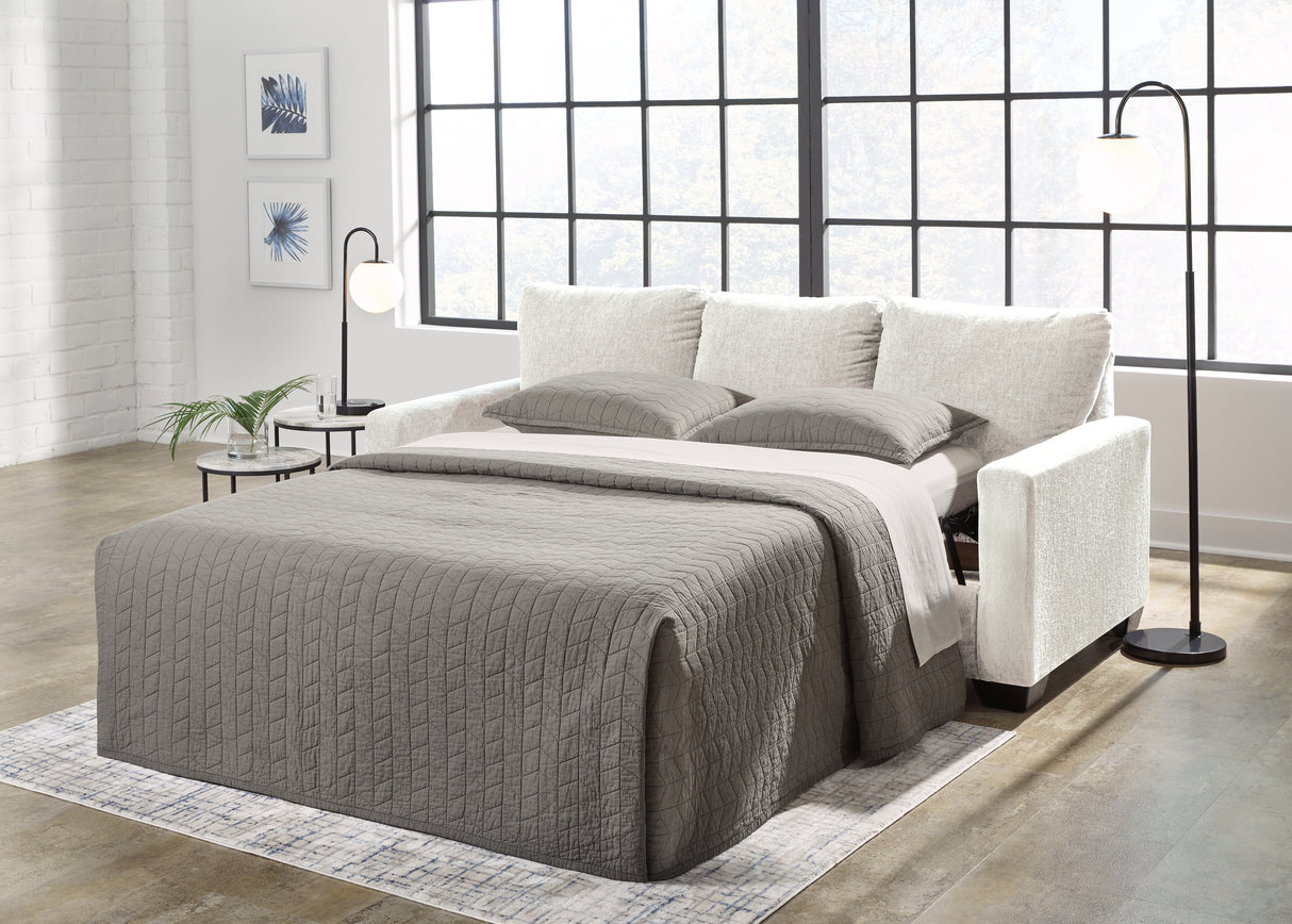 Furniture City - MS - Ashley Furniture - Rannis Living Room - Queen Sofa Sleeper / Snow - 5360339