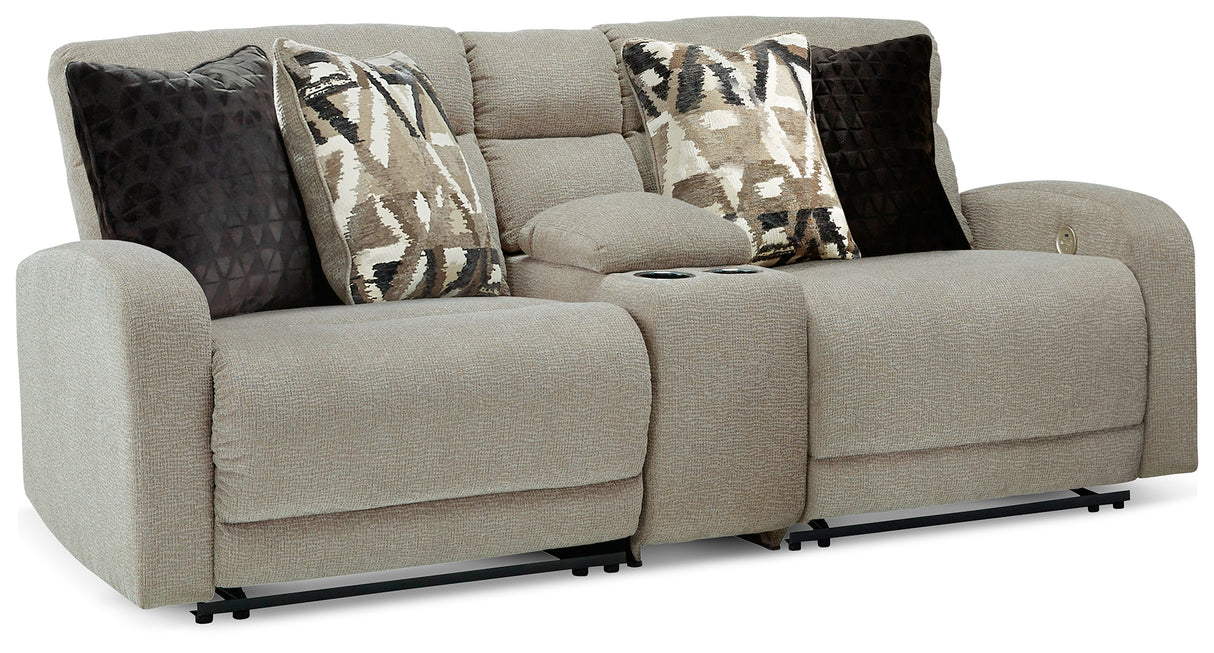 Furniture City - MS - Ashley Furniture - Colleyville Sectional - 3-Piece Power Reclining Sectional / Stone - 54405S1