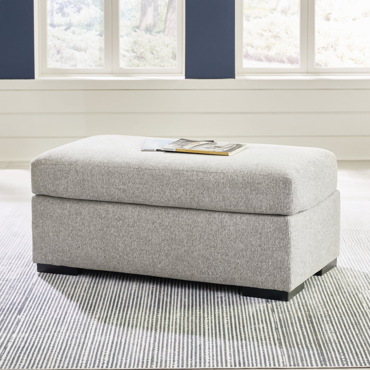 Furniture City - MS - Ashley Furniture - Evansley Living Room - Ottoman / Pewter - 5450314