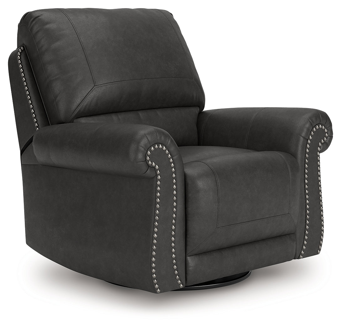 Furniture City - MS - Ashley Furniture - Chasemore Living Room - Swivel Glider Recliner / Granite - PC5590361