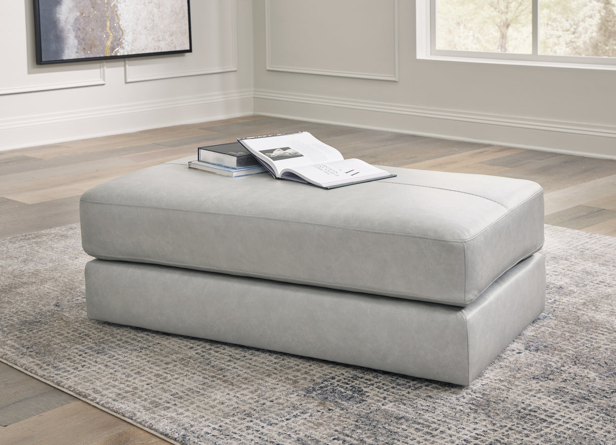 Furniture City - MS - Ashley Furniture - Amiata Living Room - Oversized Accent Ottoman / Glacier - 5740408