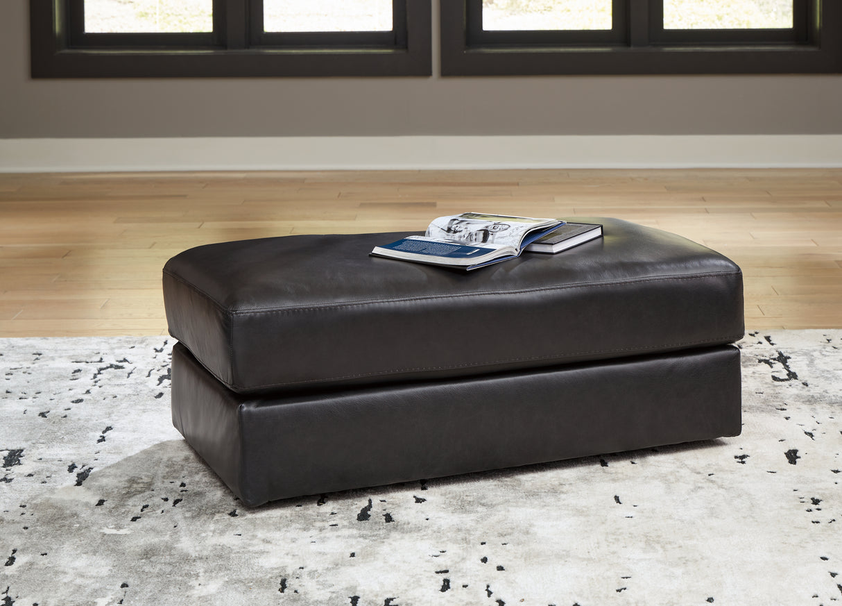 Furniture City - MS - Ashley Furniture - Amiata Living Room - Ottoman / Onyx - 5740514