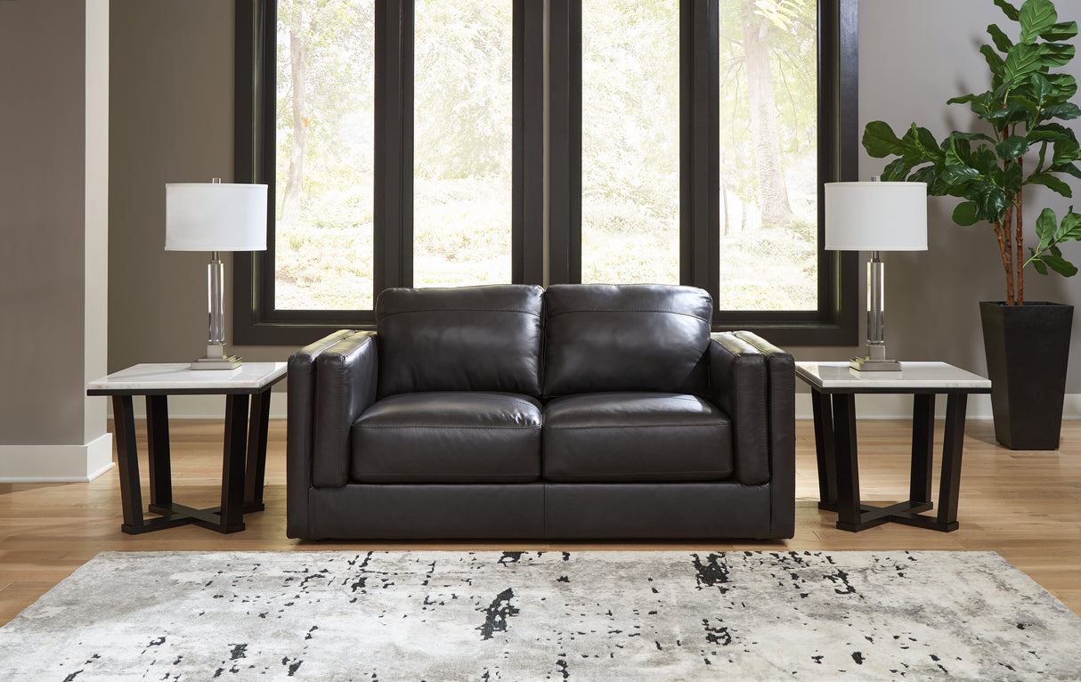 Furniture City - MS - Ashley Furniture - Amiata Living Room - Loveseat / Onyx - 5740535