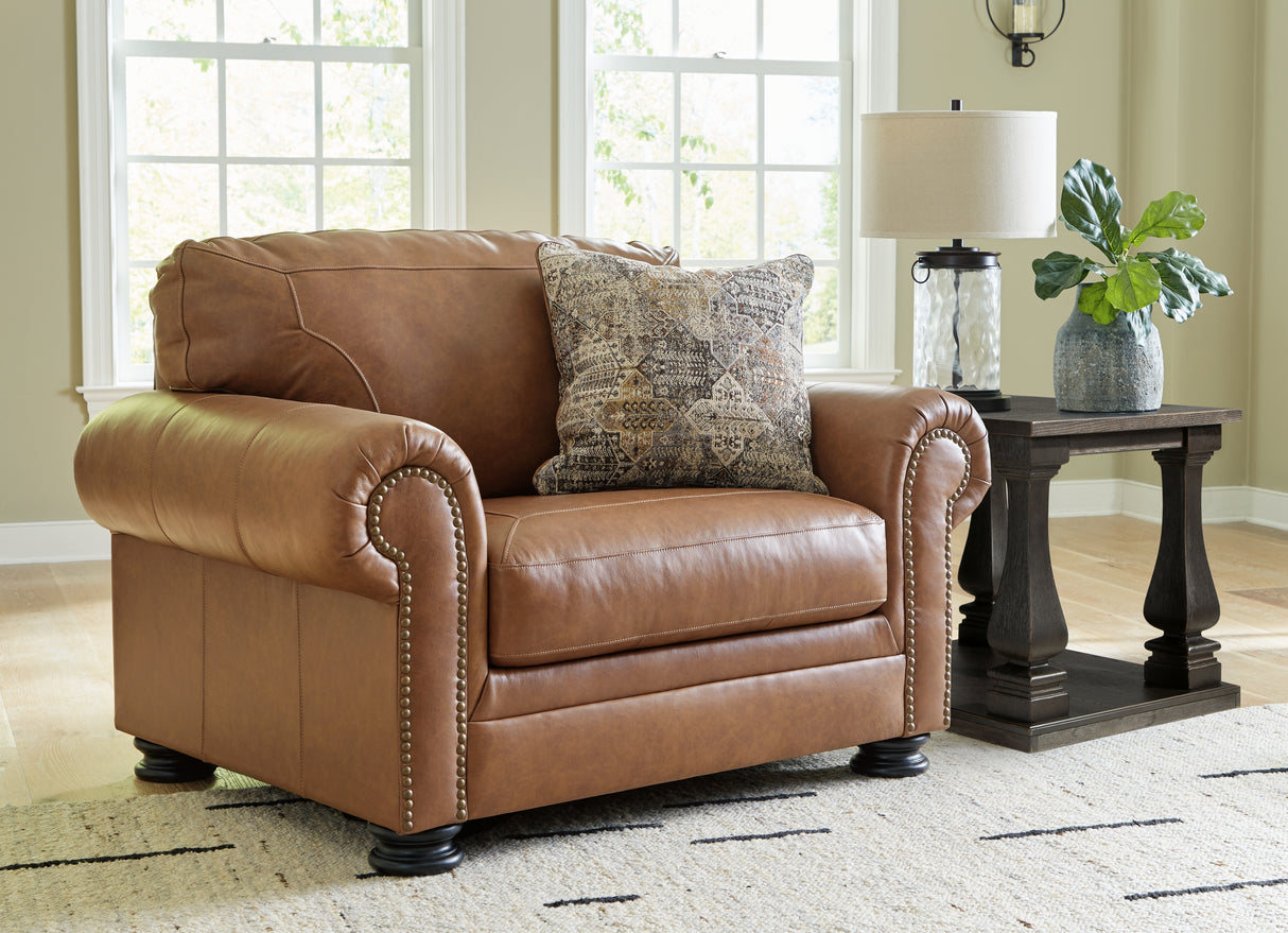 Furniture City - MS - Ashley Furniture - Carianna Living Room - Chair and a Half / Caramel - 5760423