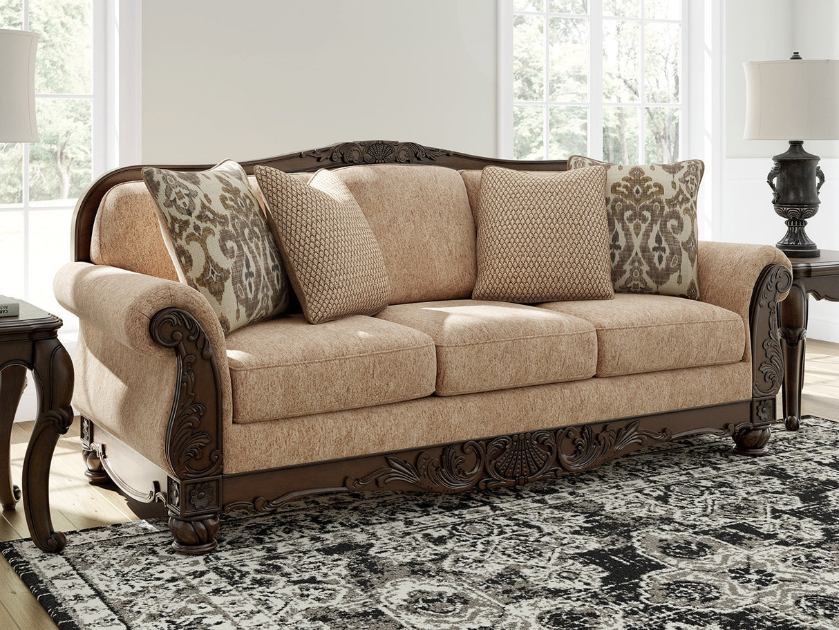 Furniture City - MS - Ashley Furniture - Chelsworth Living Room - Sofa / Golden - PC5790538