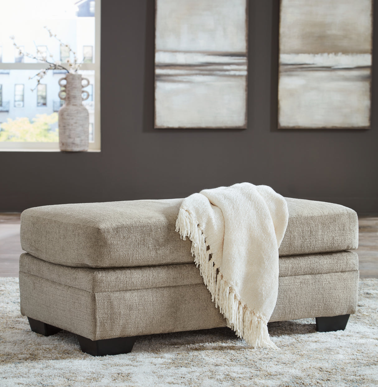 Furniture City - MS - Ashley Furniture - Stonemeade Living Room - Ottoman / Taupe - 5950414