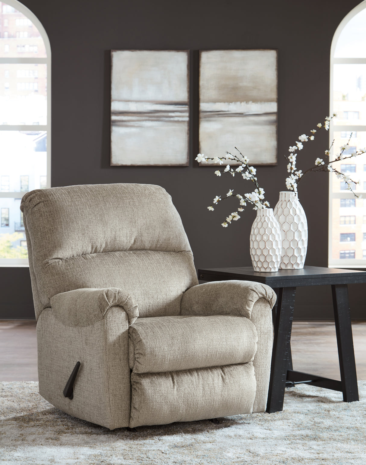 Furniture City - MS - Ashley Furniture - Stonemeade Living Room - Rocker Recliner / Taupe - 5950425