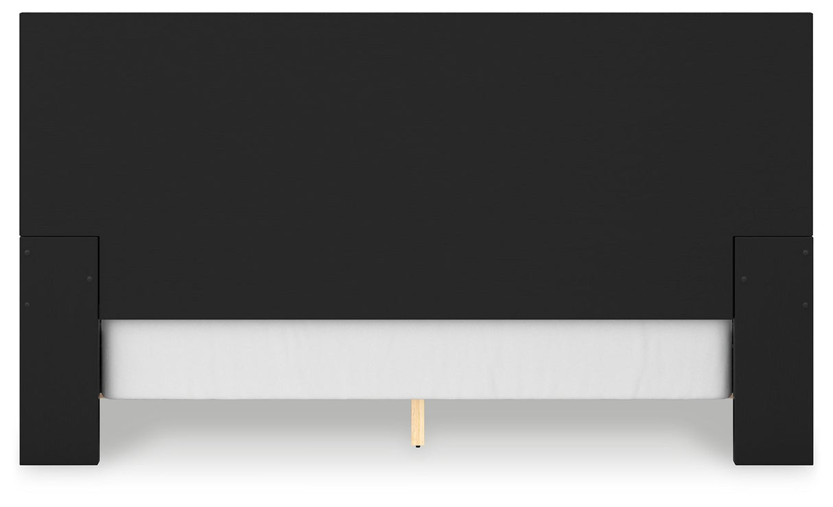 Londer - King Panel Bed - Black